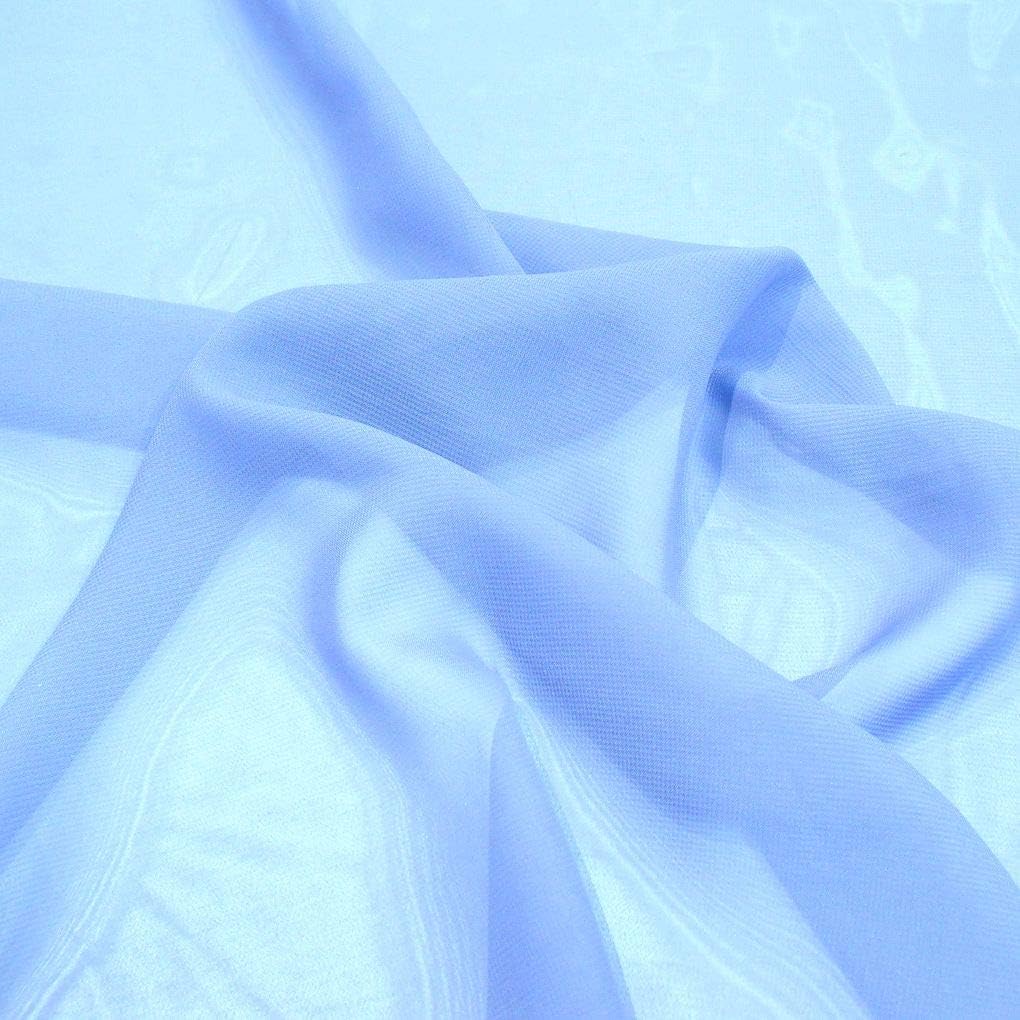 CHIFFON Stoff weich superfein fließend fallend pflegeleicht Kleid Bluse Gardine - Bild 7 von 12