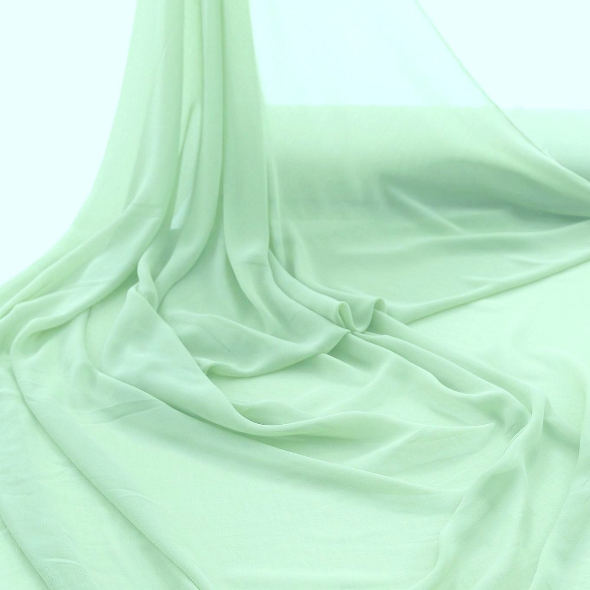 CHIFFON Stoff weich superfein fließend fallend pflegeleicht Kleid Bluse Gardine - Bild 18 von 28