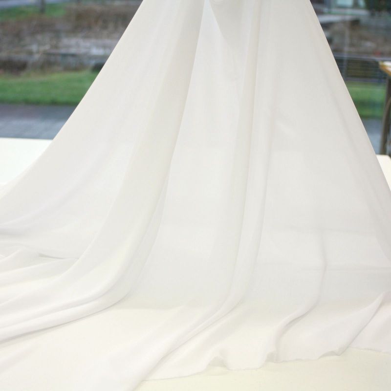 CHIFFON Stoff weich superfein fließend fallend pflegeleicht Kleid Bluse Gardine - Bild 12 von 12