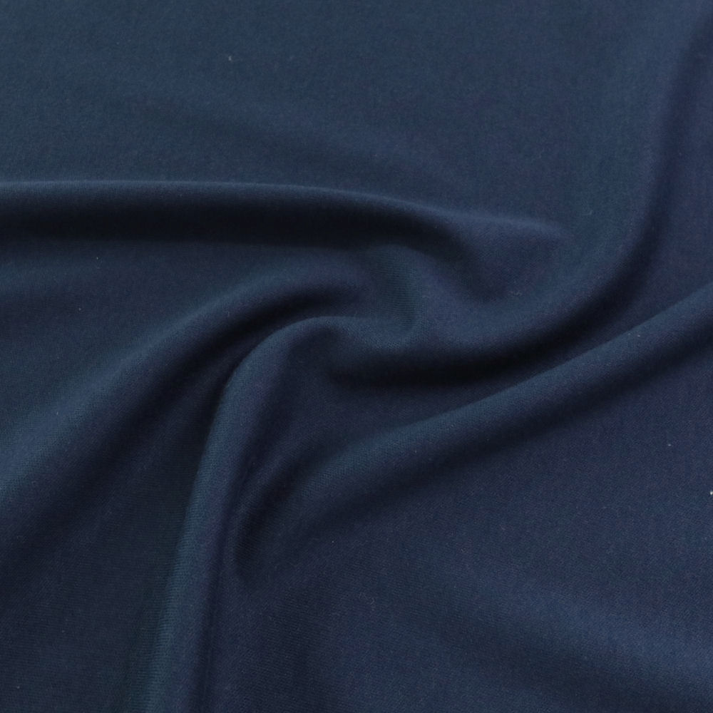 Shirt und Kleider Jersey fließend weicher Baumwollstoff Meterware - Schwarz Blau