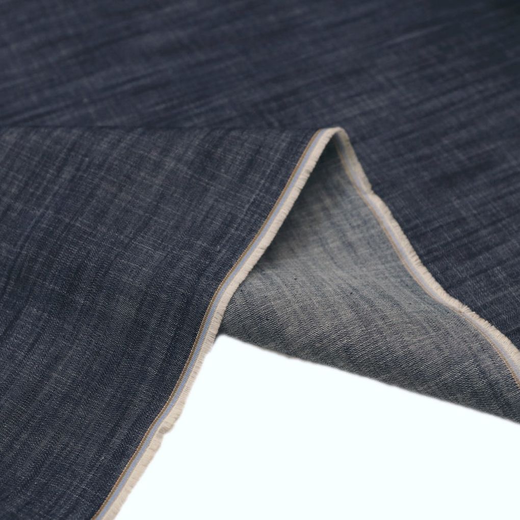 Denim Jeans robuster Jeansstoff Baumwollstoff Hose Jacke Kleid - Blau schwarz
