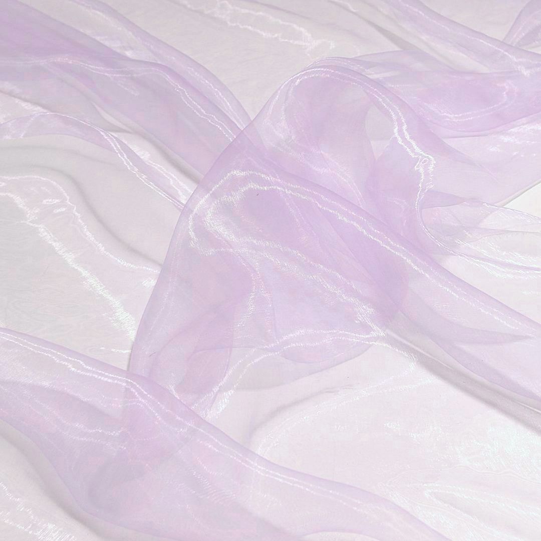 Organza Stoffe zum Nähen Meterware hauchzart fein durchsichtig - Porzellan Flieder