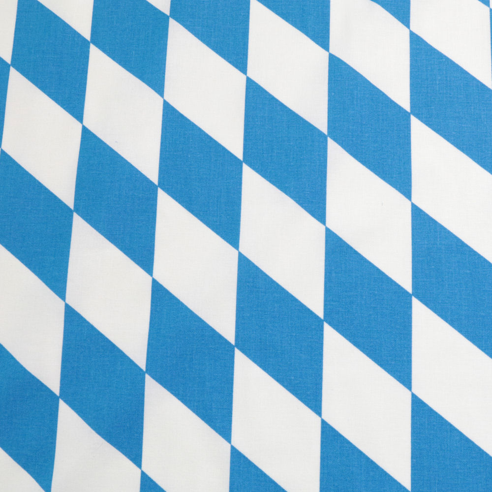 ÖkoTex Baumwollstoff Meterware - weicher Popeline Stoff mit Bayrischer Raute ÖkoTex Baumwollstoff Meterware - weicher Popeline Stoff mit Bayrischer Raute