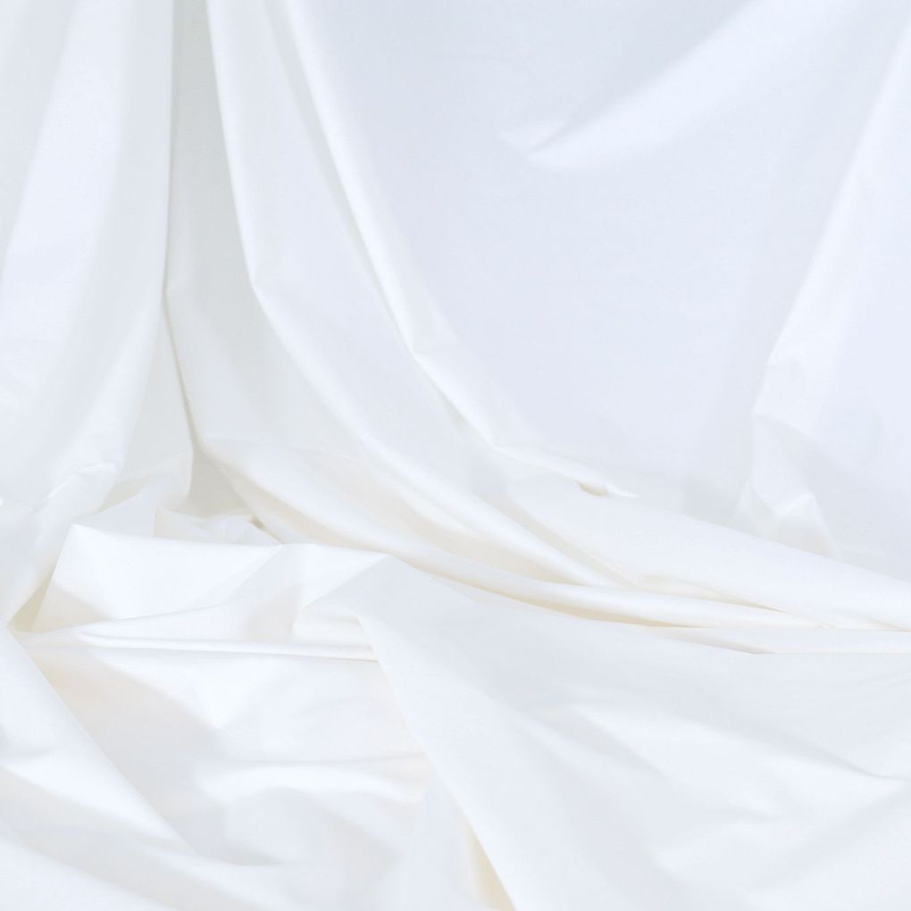 Baumwollstoff Popeline Stoff in weiß Meterware Blusenstoff Bekleidungsstoff