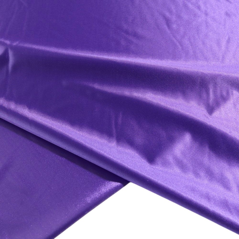 JERSEY Stoff mit Glanz für Deko Kleid Rock Stoffe Meterware - lila