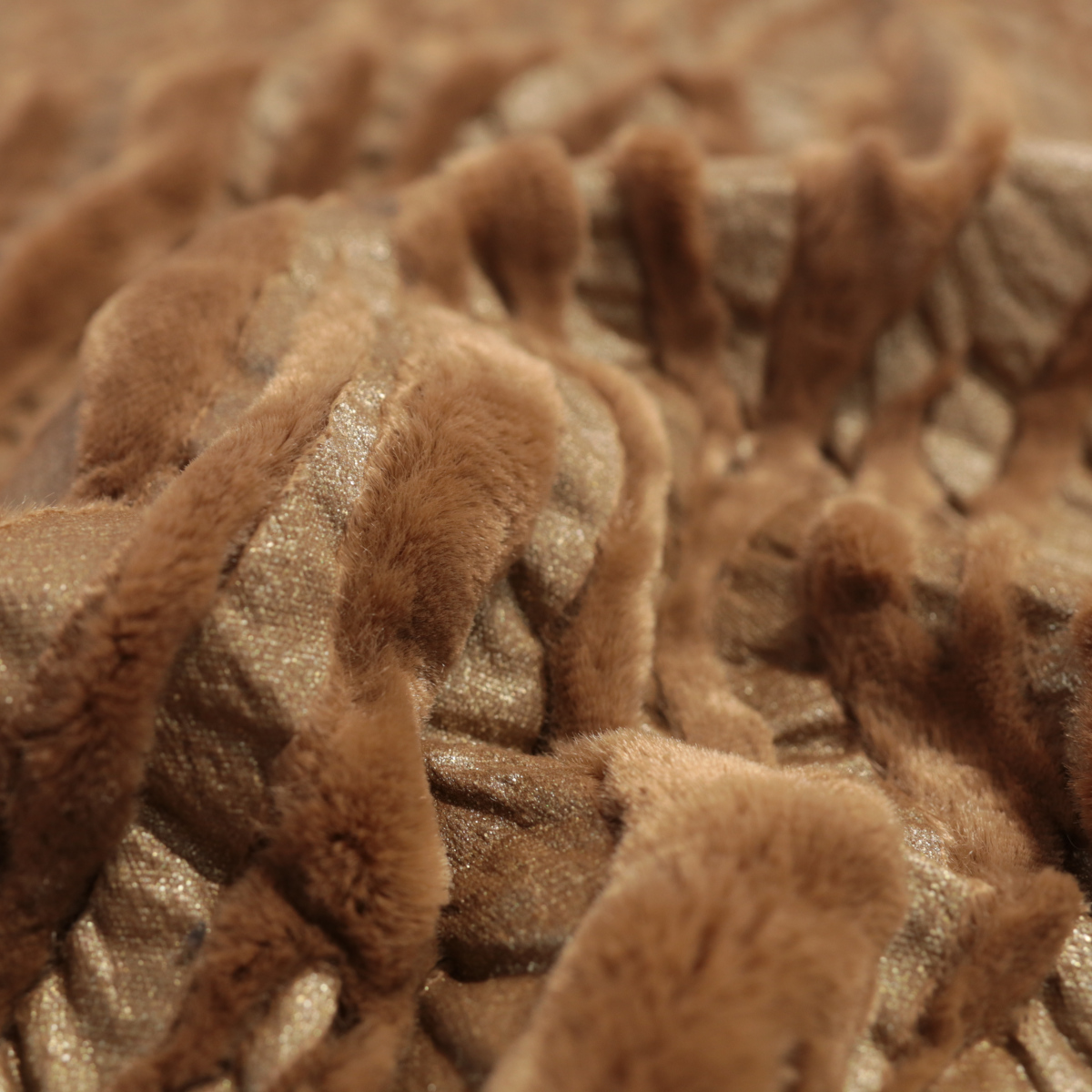 Flockprint Samt auf Kunstleder weicher Baumwollstoff Kunstfell für Decke Jacke Meterware
