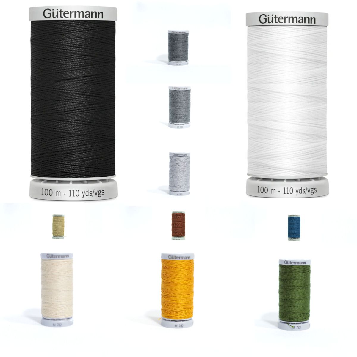 Premium Garn Extra Stark Nähgarn Polyester 100m Nähmaschinengarn Markisen
