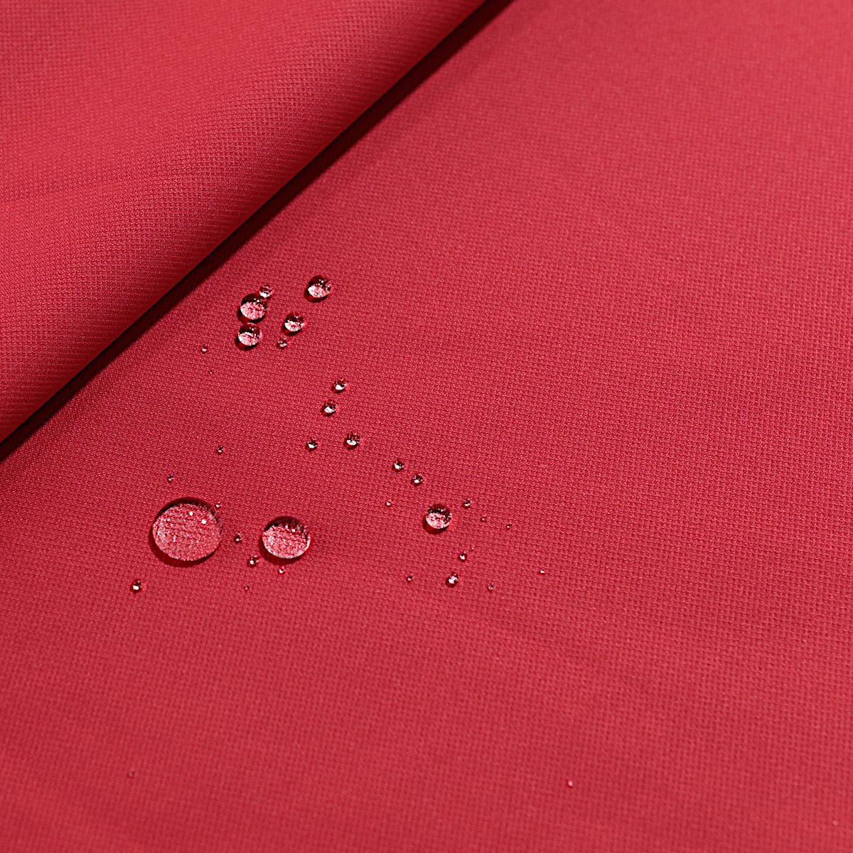 Softshell Rot mit Grauer Fleece Rückseite wasserdichter Kleidungsstoff