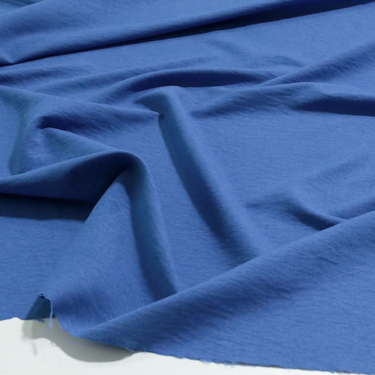 leichte, Pfirsich weiche Microfaser Mode- und Dekostoff Meterware - blau