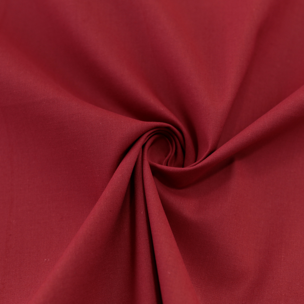 Baumwollstoff weiche Popeline für Kleid Rock Vorhang Dekostoff Meterware - wein rot