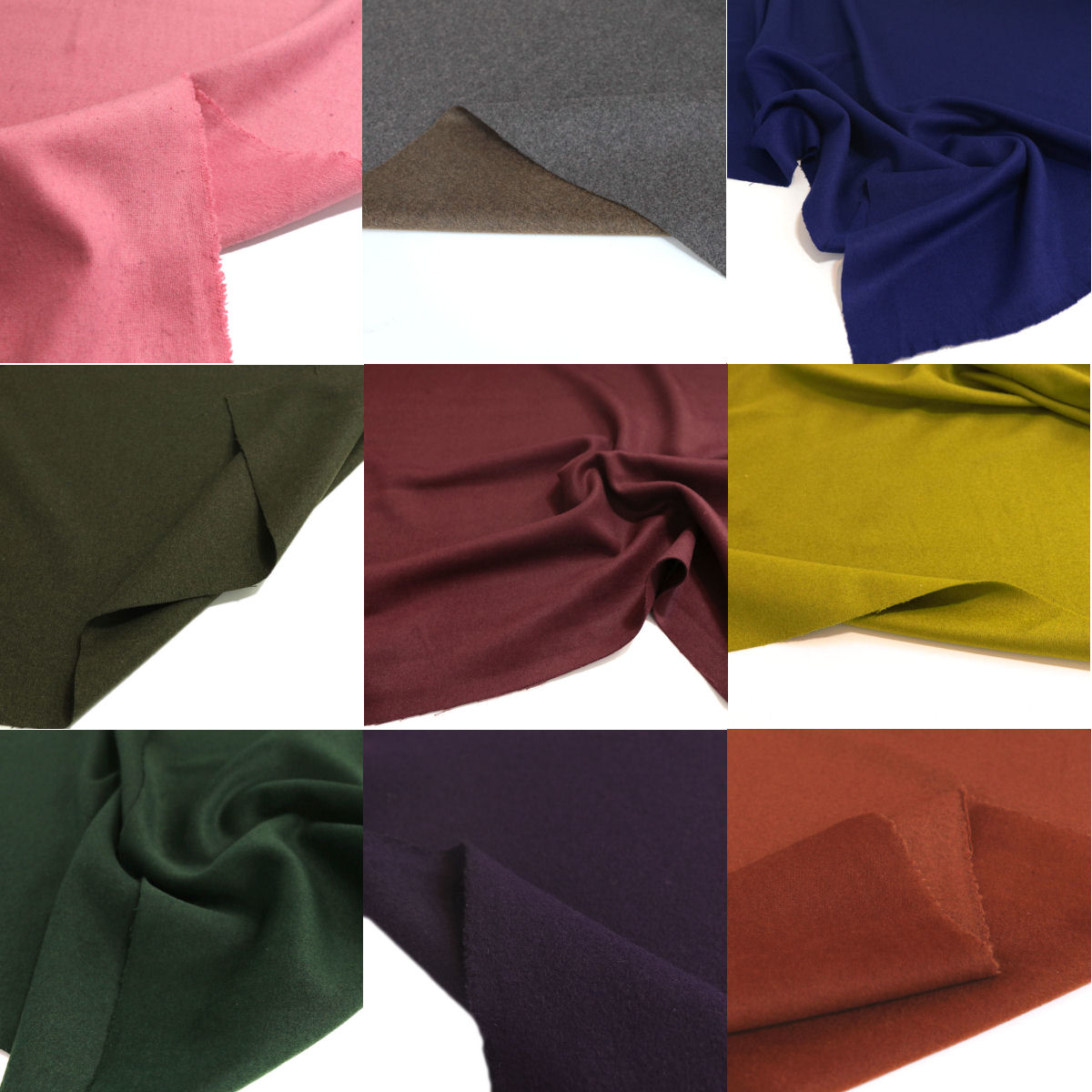 Winter Wollstoff in warmes Dicht gewebtes Wolltuch für Mantel Jacke viele Farben