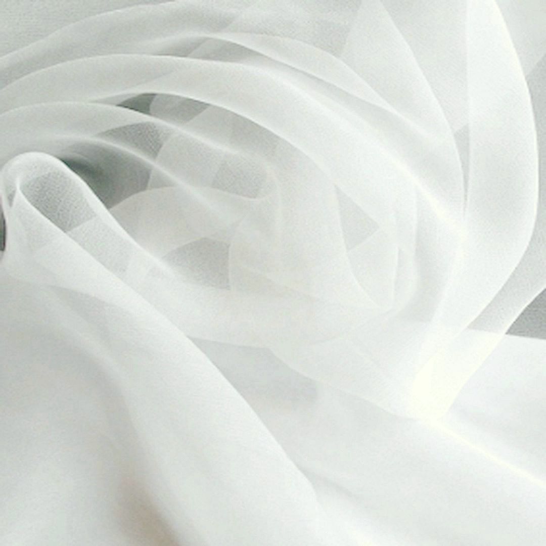 Chiffon Stoff aus Viskose als zarter Modestoff Dekostoff zum Nähen Dekorieren Meterware - Creme Chiffon Stoff aus Viskose als zarter Modestoff Dekostoff zum Nähen Dekorieren Meterware - Creme