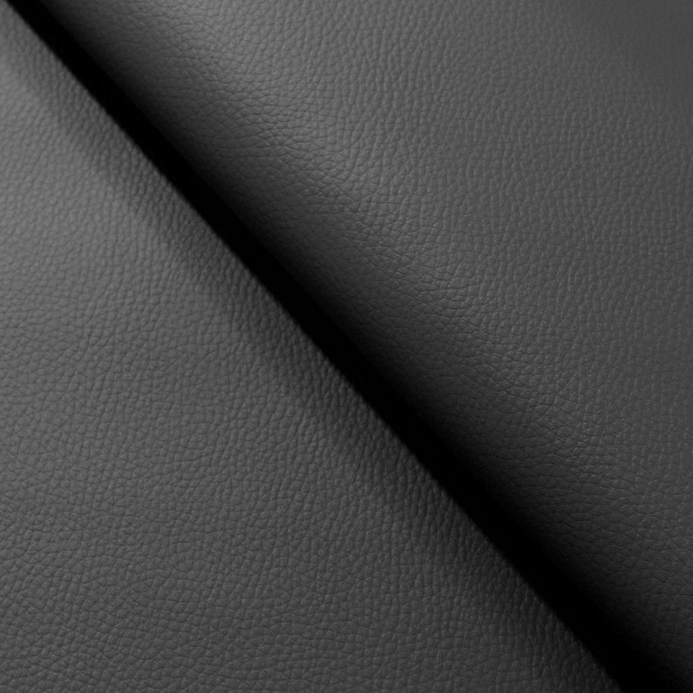 Premium Kunstleder Meterware mit matter Leder Optik in Antharzit