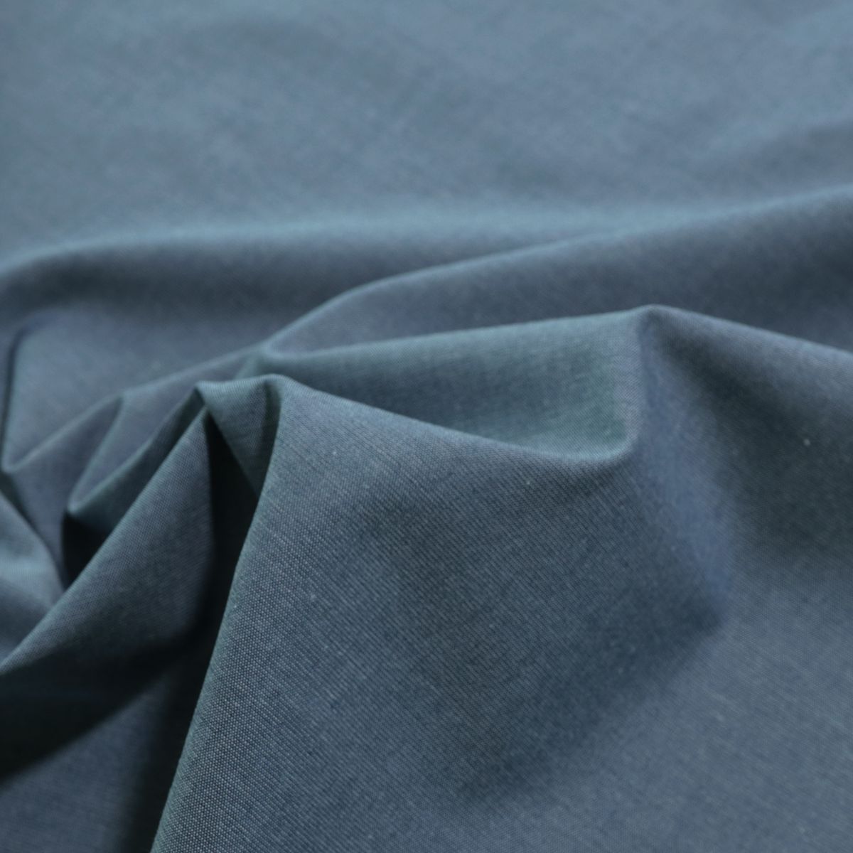 Denim Hemdenstoff in Blau Stoff für Hemden Blusen Shirts Baumwollstoff Meterware