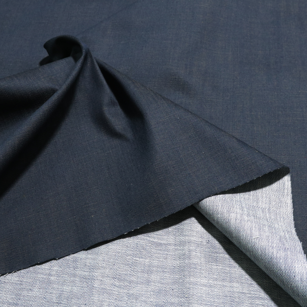 Klassik Sommer Jeans stoff für Hose Rock Kleid - blau grau