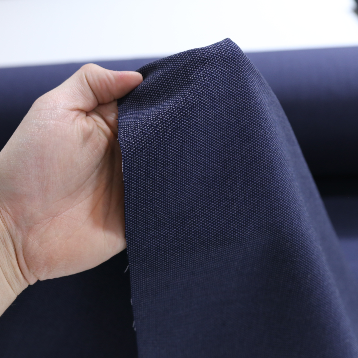 Baumwolltuch Stoff Dekostoff weiche warme Meterware Designer Blau