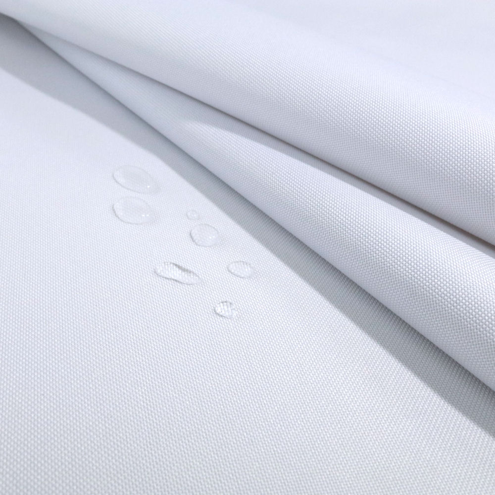 wasserdichter Nylon Stoff für Plane Schutzhülle Regenschutz Segeltuch Meterware - Weiß 2. Wahl