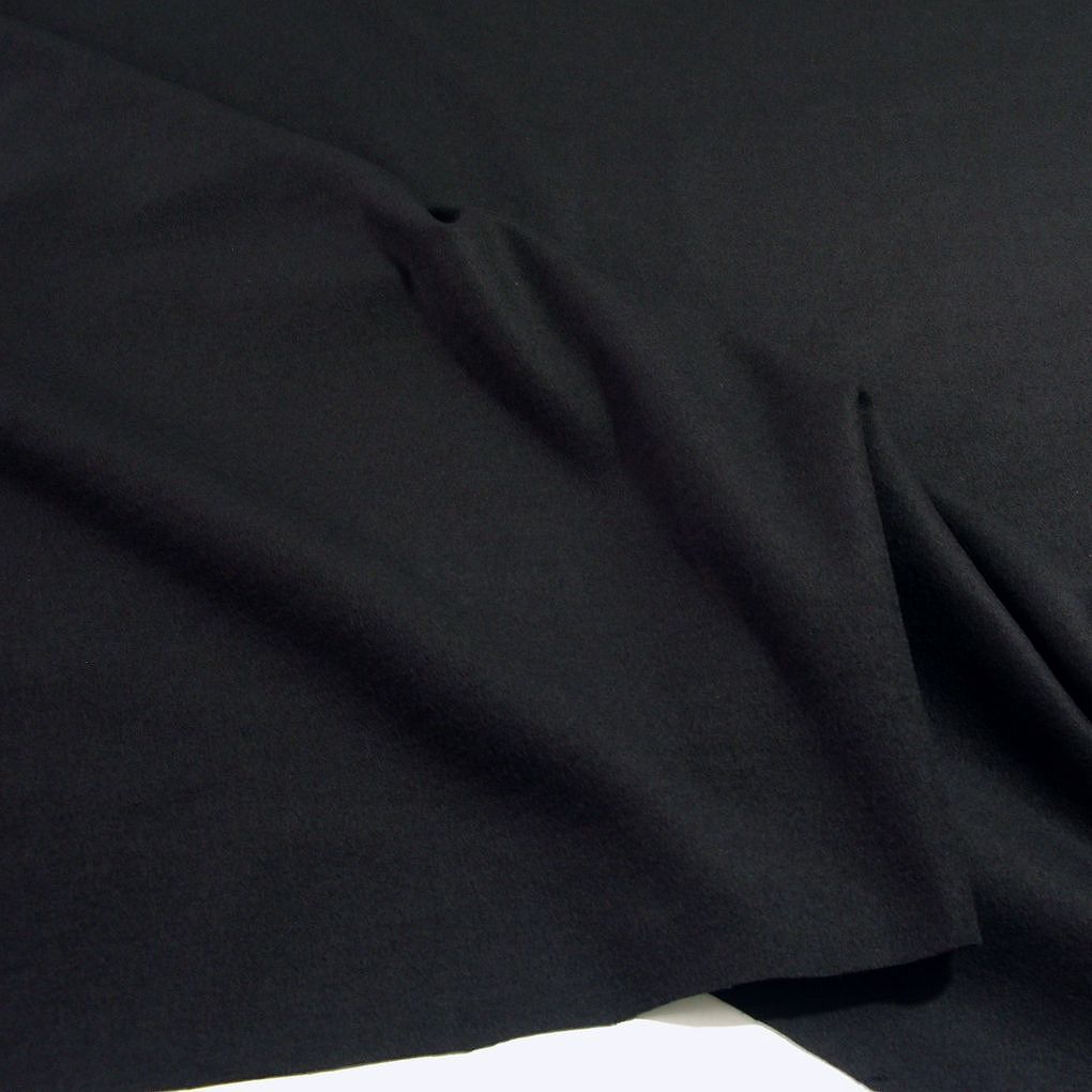 Dekomolton Stoff Meterware 130cm breit schwer entflammbar - schwarz Dekomolton Stoff Meterware 130cm breit schwer entflammbar - schwarz