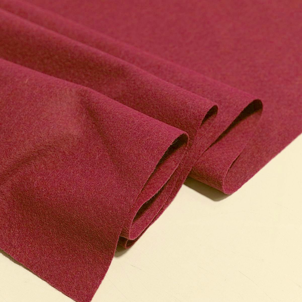 leichter Bastelfilz 190cm breit Filzstoff 1 mm dick Filzmatte Nadel-Filz Taschenfilz - Wein Rot