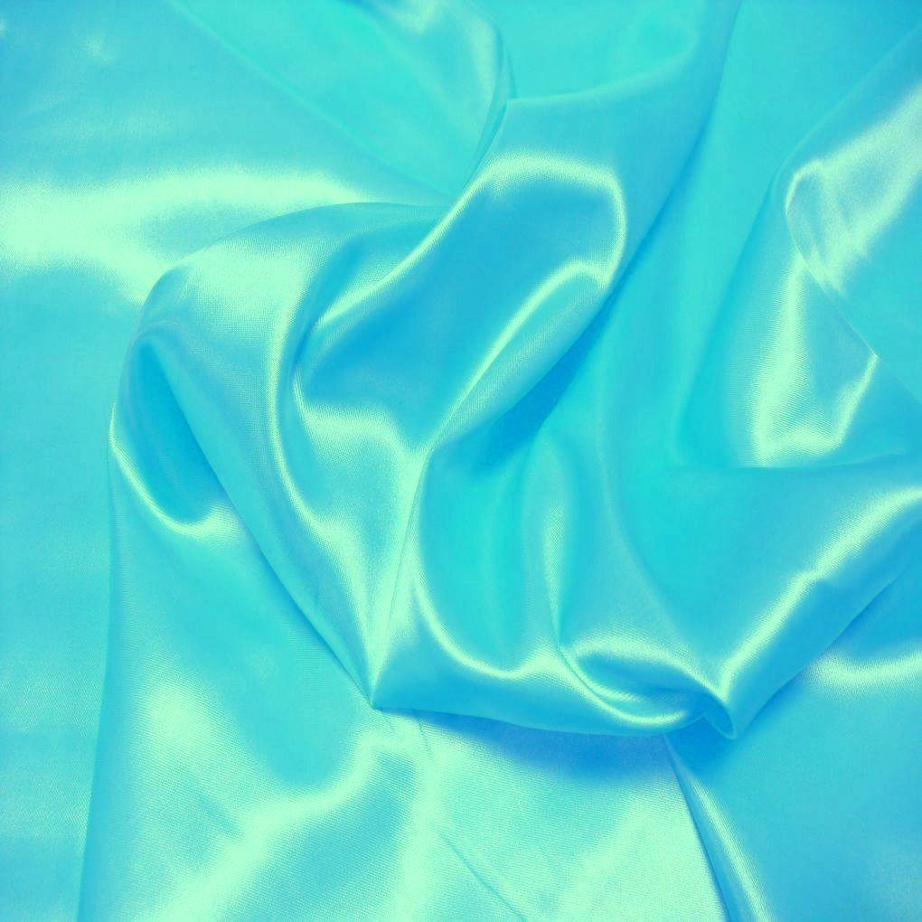 Glanz Satin Stoff Meterware als Gardinenstoff Kleiderstoff - Pool Blau Glanz Satin Stoff Meterware als Gardinenstoff Kleiderstoff - Pool Blau