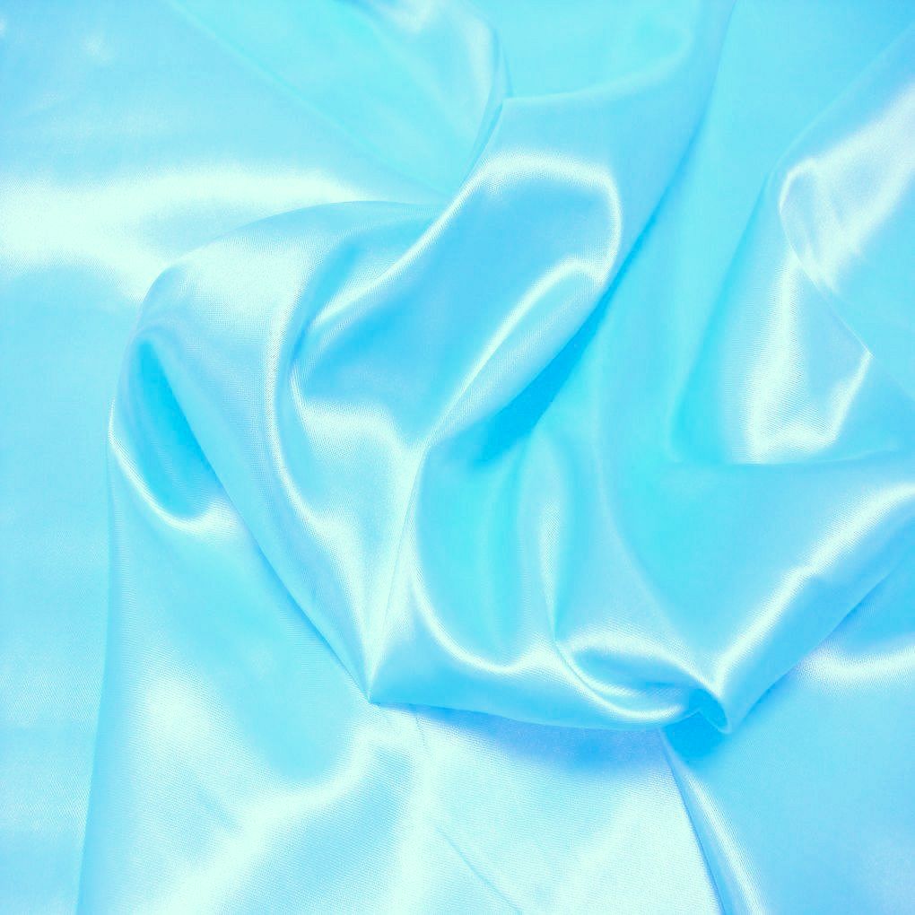 Glanz Satin Stoff Meterware als Gardinenstoff Kleiderstoff - Hell Blau Glanz Satin Stoff Meterware als Gardinenstoff Kleiderstoff - Hell Blau