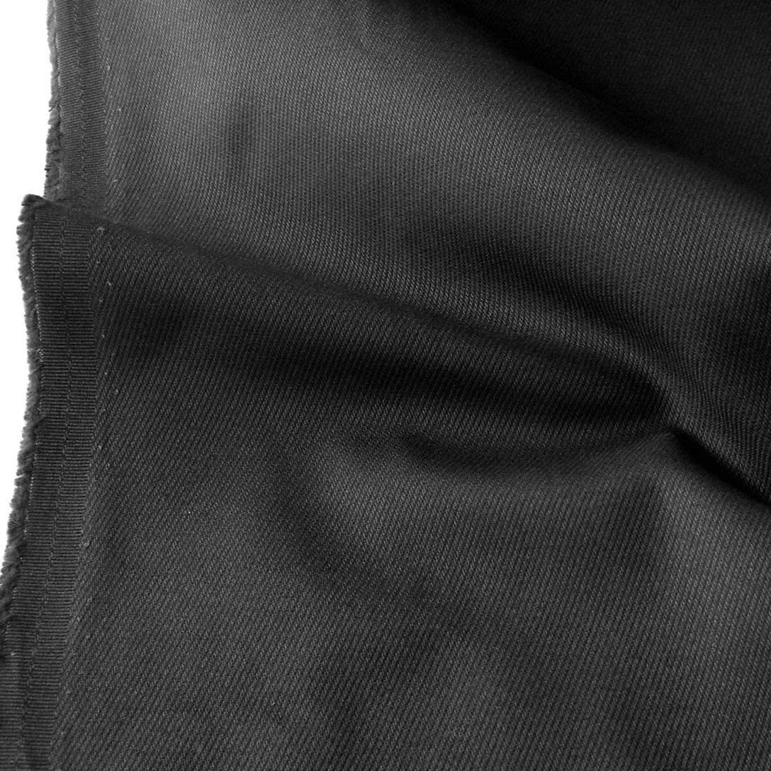 schwarzer Öko Tex Baumwollstoff robust wie Jeans-Stoff für Hose Jacke Polster schwarzer Öko Tex Baumwollstoff robust wie Jeans-Stoff für Hose Jacke Polster