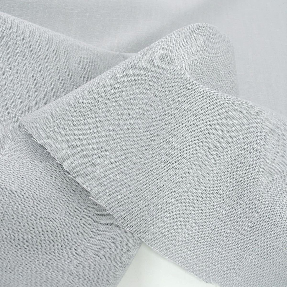 weiches Leinen für Kleid Rock Hose Jacke vorgewaschener Leinenstoff Meterware - licht grau weiches Leinen für Kleid Rock Hose Jacke vorgewaschener Leinenstoff Meterware - licht grau