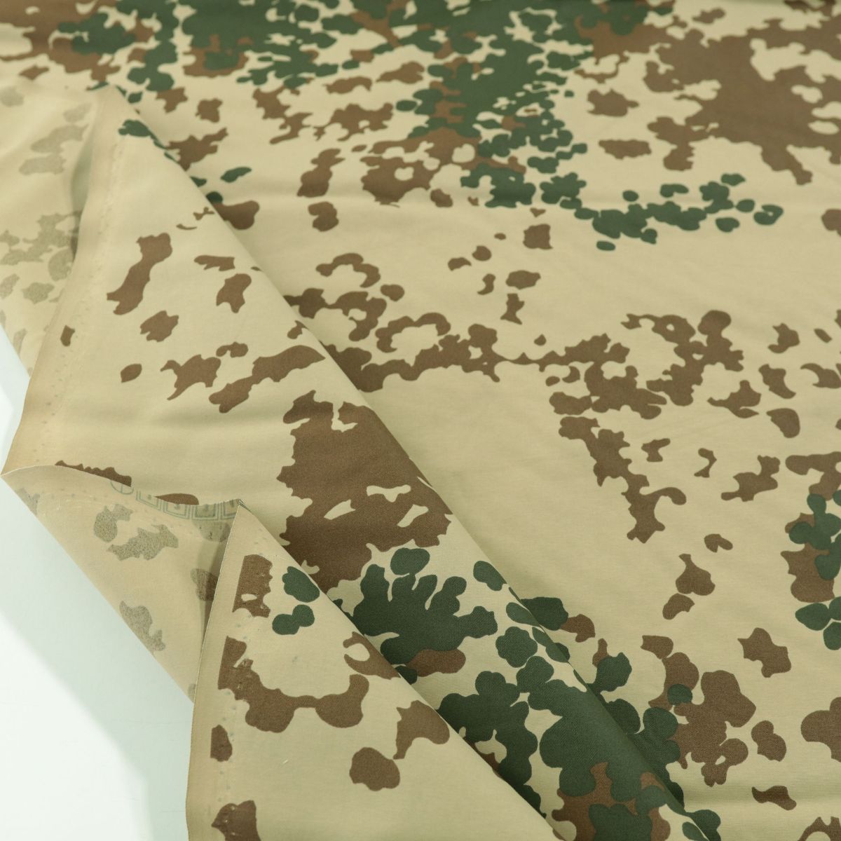 Bundeswehr Camouflage leichter Popeline Tarnstoff Flecktarn Meterware