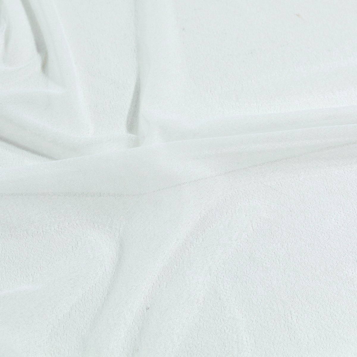 Gardinenstoff Store Vorhang Voile Meterware eeich fallend - weiß