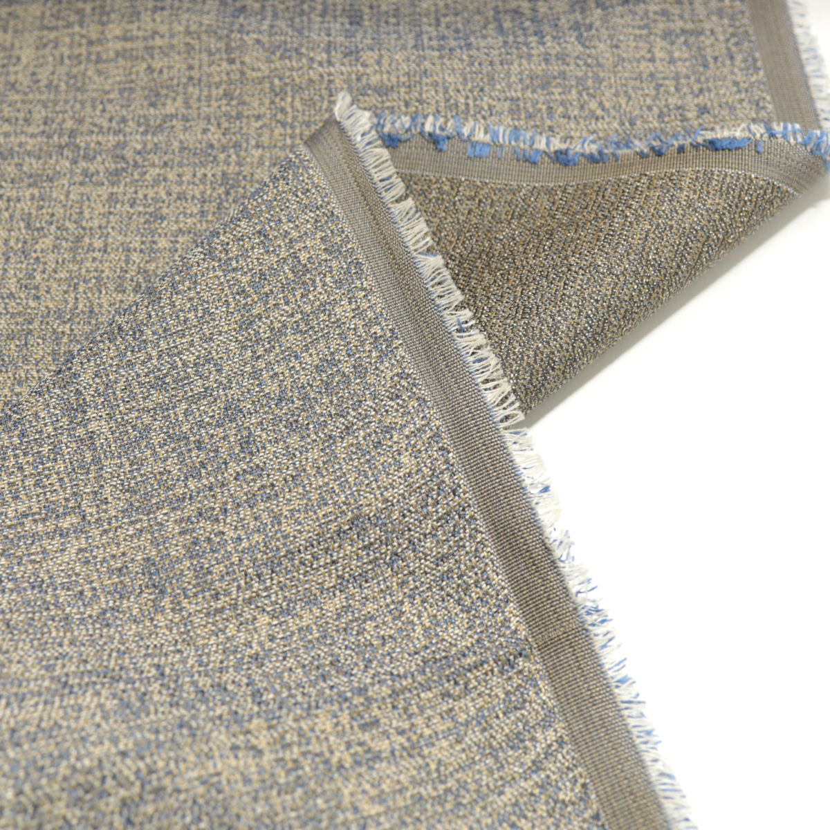 leichter Polsterstoff Bezugsstoff Dekostoff Gardinenstoff Meterware - blau taupe leichter Polsterstoff Bezugsstoff Dekostoff Gardinenstoff Meterware - blau taupe