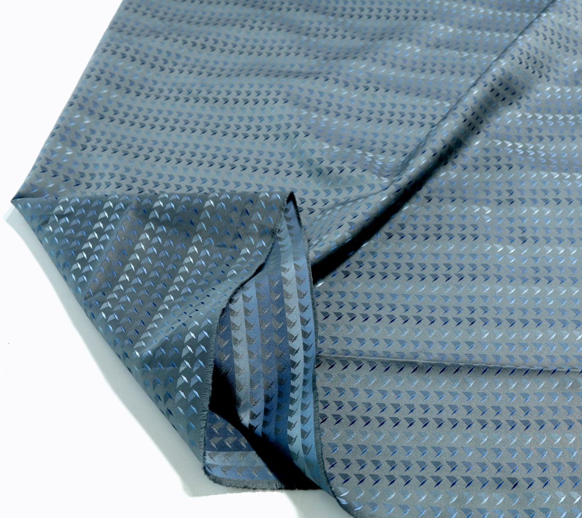 Futterstoff Futtertaftf 100% VISKOSE edler Taft mit Glanz Meterware - blaue Flügel