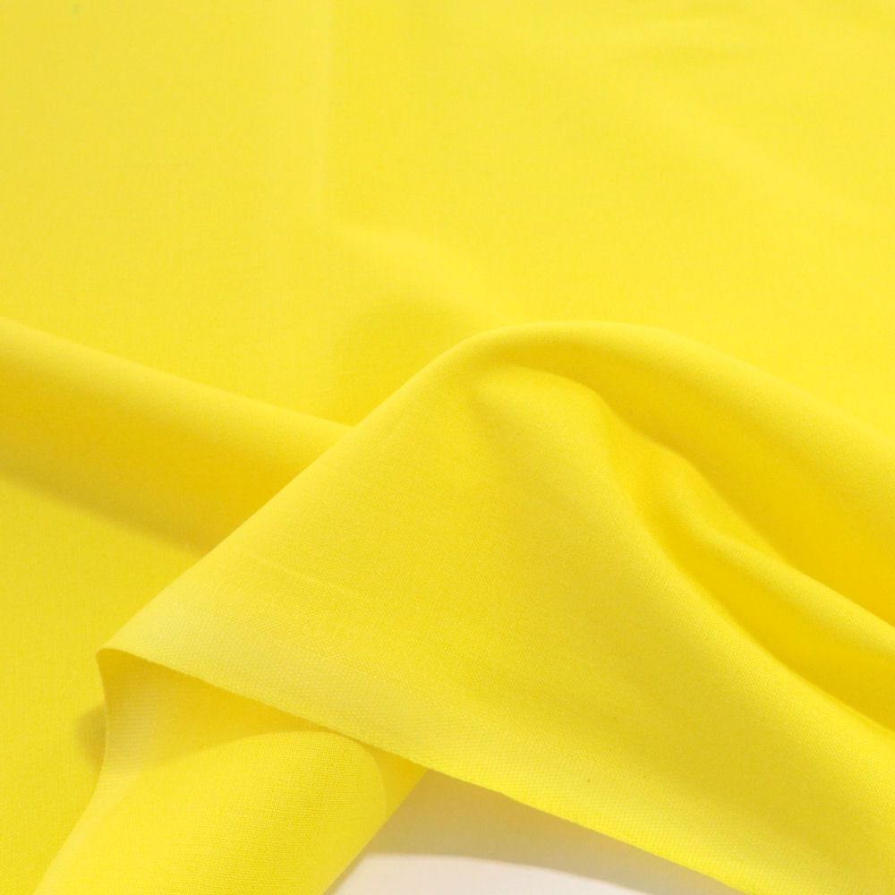 Sonnen-Gelb Öko-Tex Baumwollstoff Kleid Bluse Dekostoff