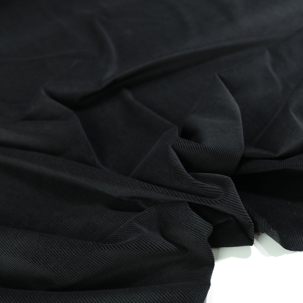 Mikro CORD BaumwollStoff fein samtig weich Bekleidung Jacke Rock Hemd Schwarz Mikro CORD BaumwollStoff fein samtig weich Bekleidung Jacke Rock Hemd Schwarz