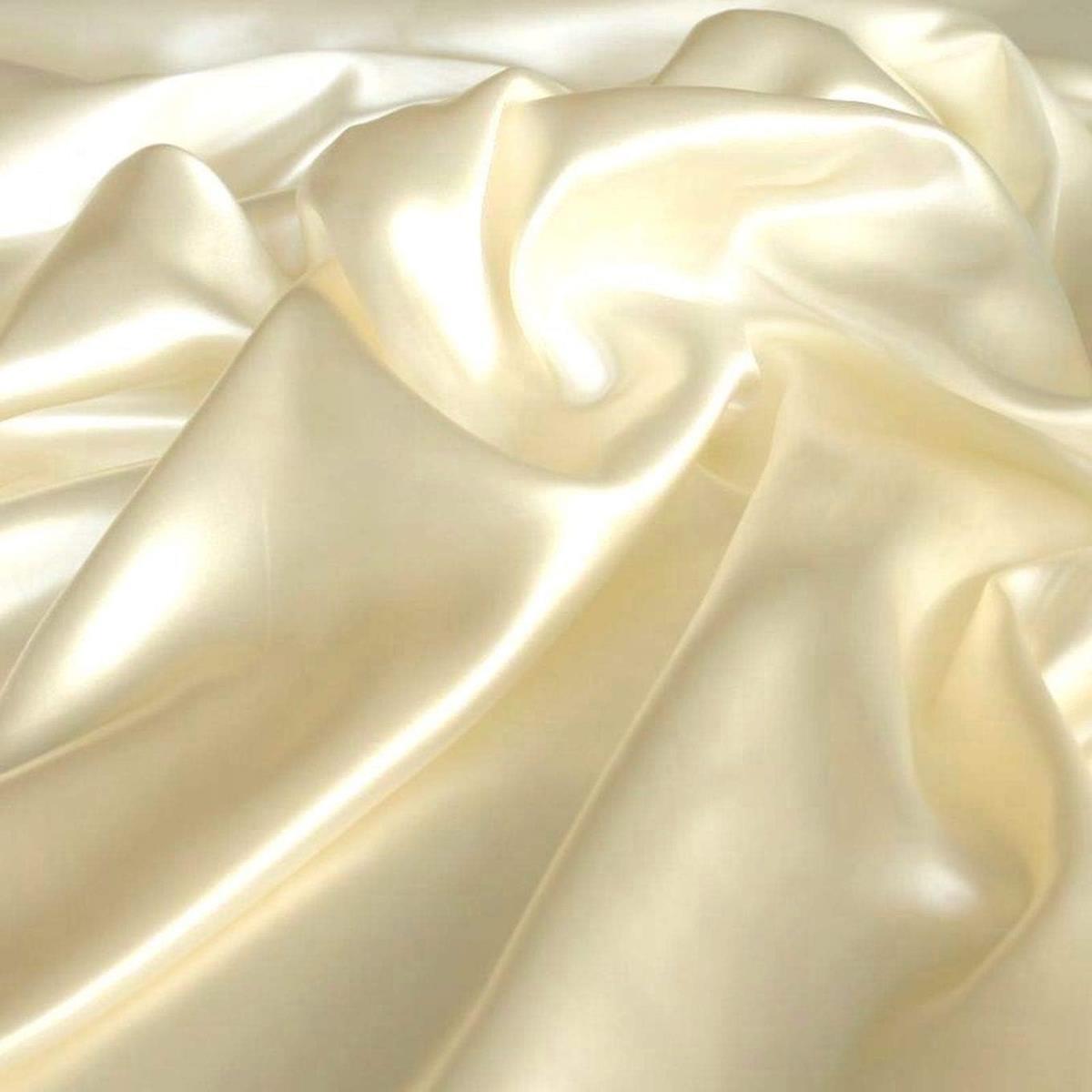 Glanz Satin Stoff Meterware als Gardinenstoff Kleiderstoff -  Champagner Glanz Satin Stoff Meterware als Gardinenstoff Kleiderstoff -  Champagner