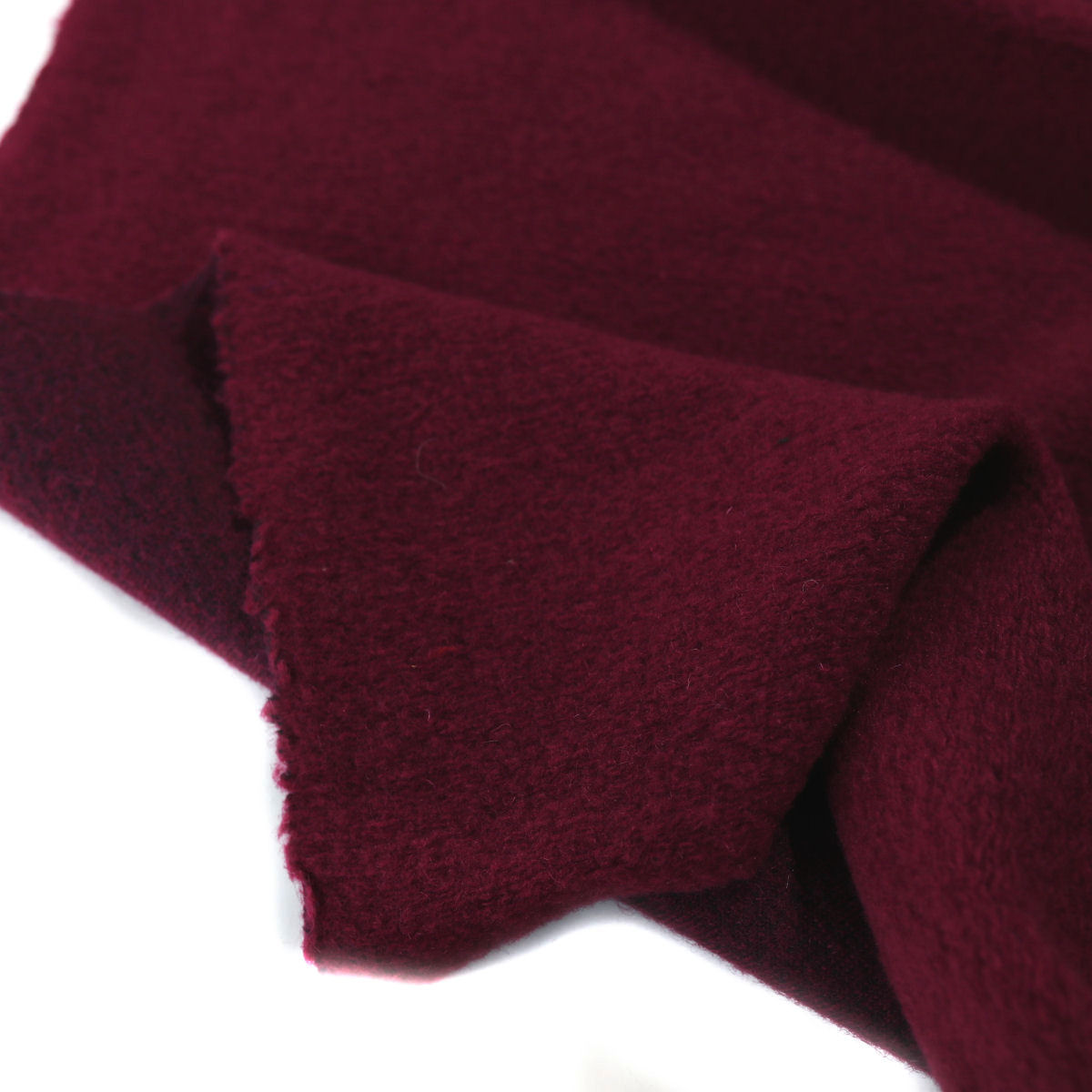Winter Wollstoff in Rot warmes Dicht gewebtes Wolltuch für Mantel Jacke Sakko