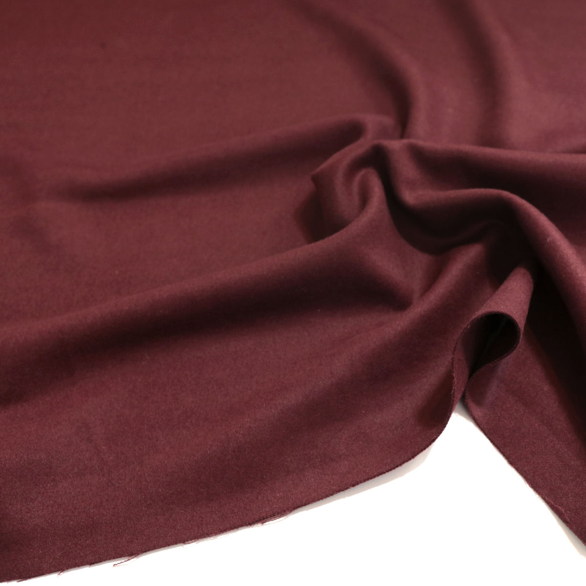 Winter Wollstoff in warmes Dicht gewebtes Wolltuch für Mantel Jacke Bordeaux