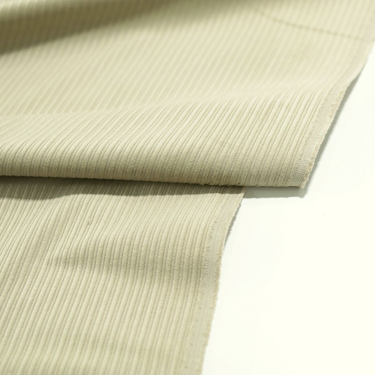 robuster Cord für Hose Jacke Rock weicher Baumwollstoff Cordstoff Meterware - Beige