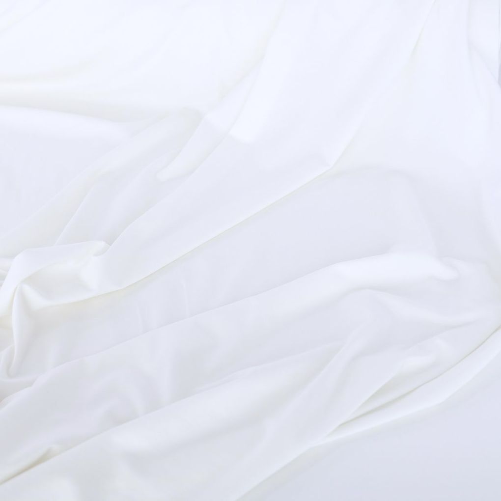 Shirt- und Kleiderjersey weiche elastische Baumwollstoff Meterware - weiß