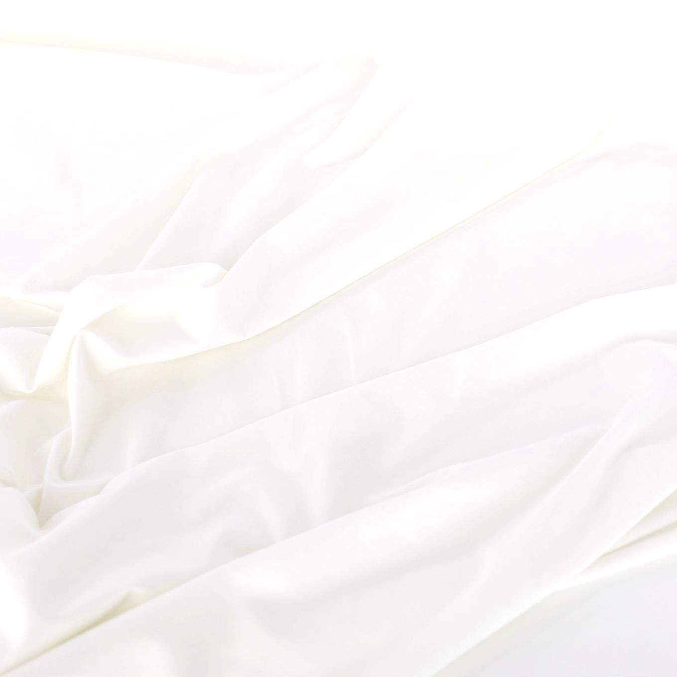 creme weiß Batist dünner Baumwollstoff Meterware Gardine Deko Kleid 220cm breit