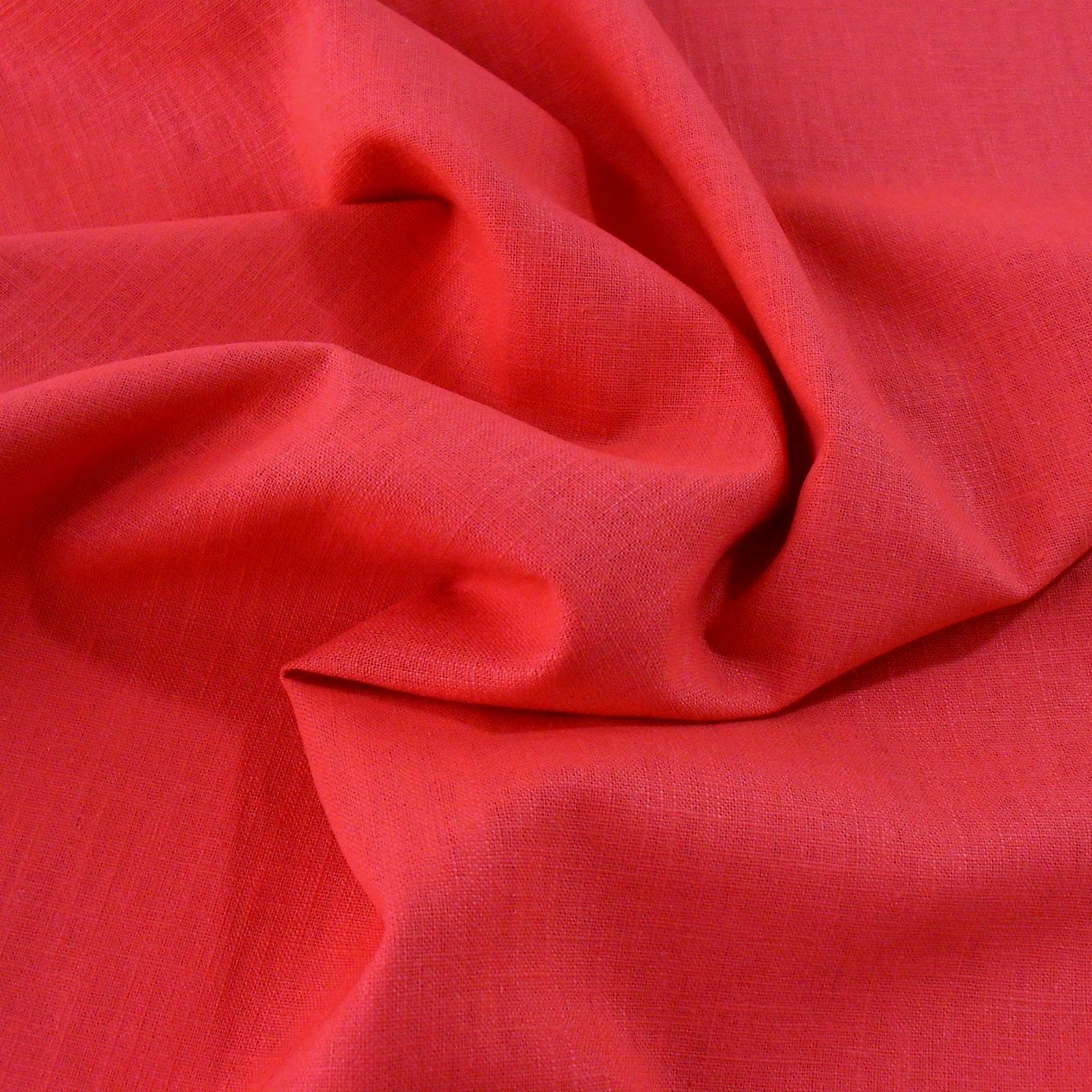 REINES LEINEN in rot REINES LEINEN in rot