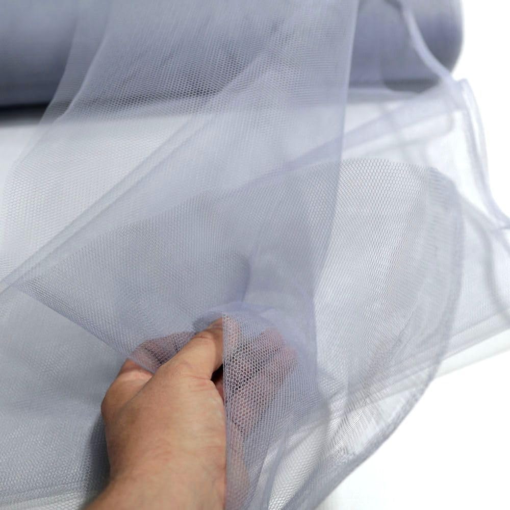 Tüllstoff Meterware 140cm breit für Gardine Vorhang Store Hochzeit Zinn Grau Tüllstoff Meterware 140cm breit für Gardine Vorhang Store Hochzeit Zinn Grau