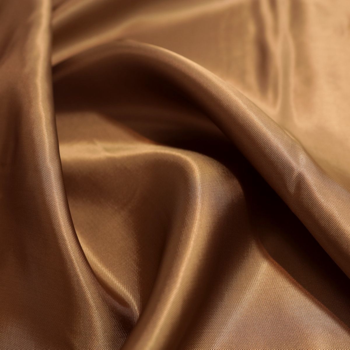 Futterstoff aus Viskose Taft für Kleid Rock Mantel Vorhang leichter Dekostoff - Braun