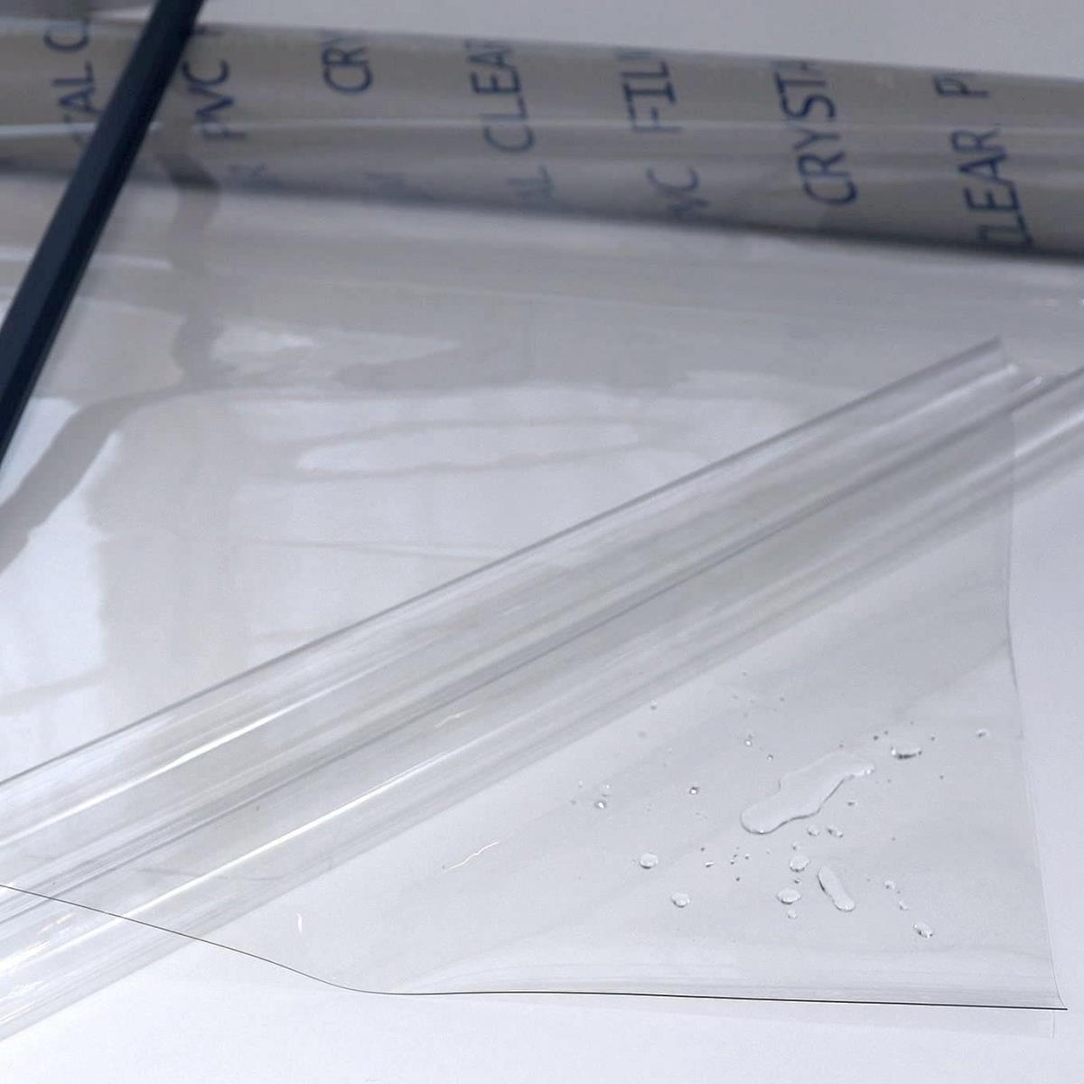 stabile Klarsichtfolie transparent 0,7mm dick Meterware PVC Folie Fensterfolie