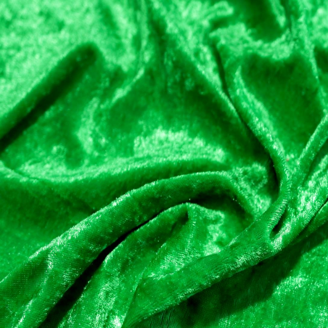 edler Pannesamt in gras-grün