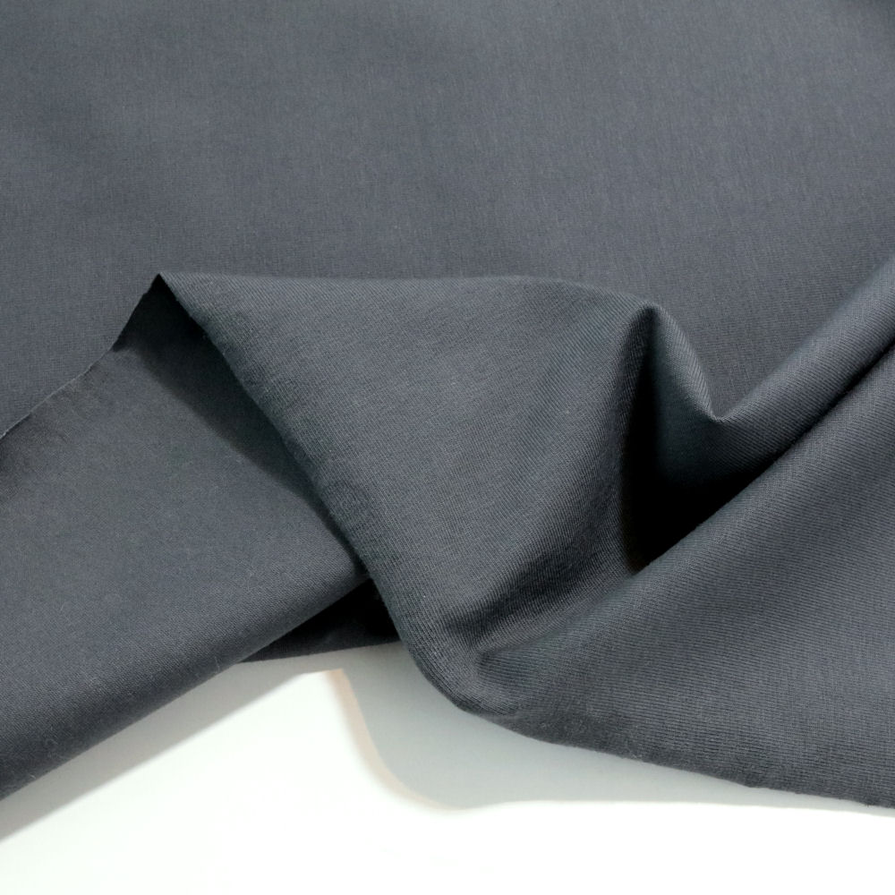 Baumwolljersey für Shirt Kleid Rock weicher elastischer Jersey Stoff - anthrazit