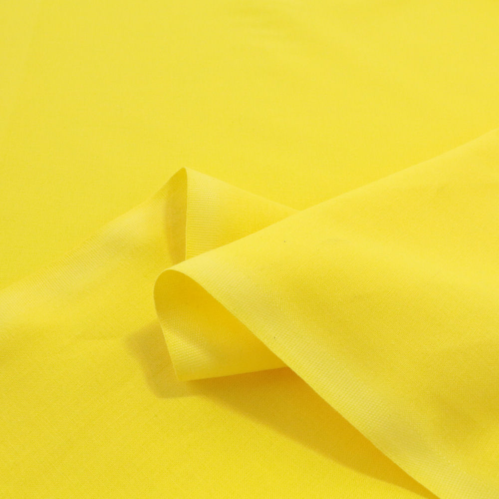 Sonnen-Gelb Öko-Tex Baumwollstoff Kleid Bluse Dekostoff