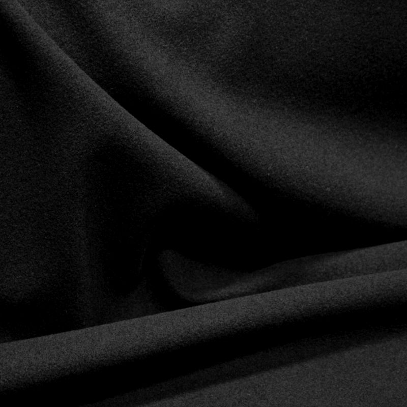 KASCHMIR Mantelwolle in schwarz