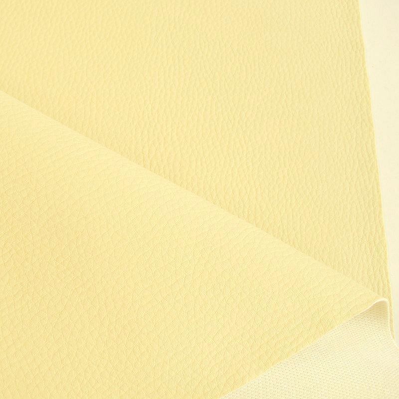 (Muster) hochwertiges Nappa-Möbel-Kunstleder in soft gelb