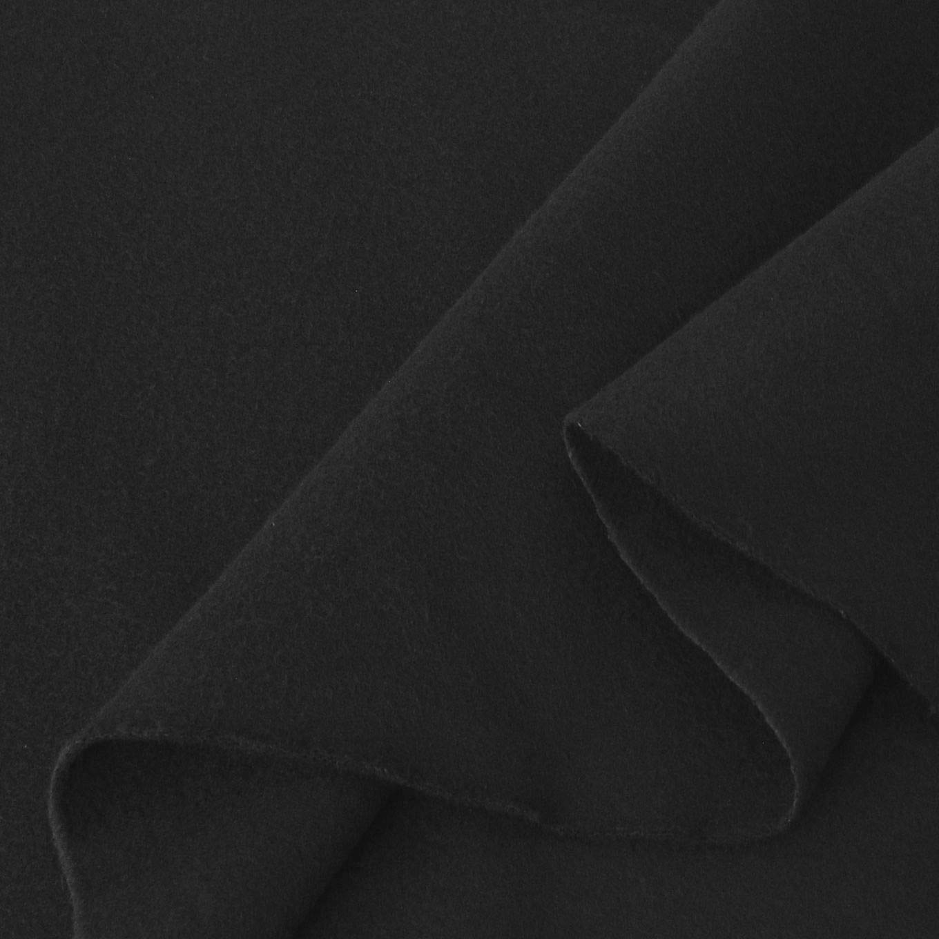 schwarzer Bühnen-Molton Baumwollstoff für Verdunklungsvorhänge 300cm breit