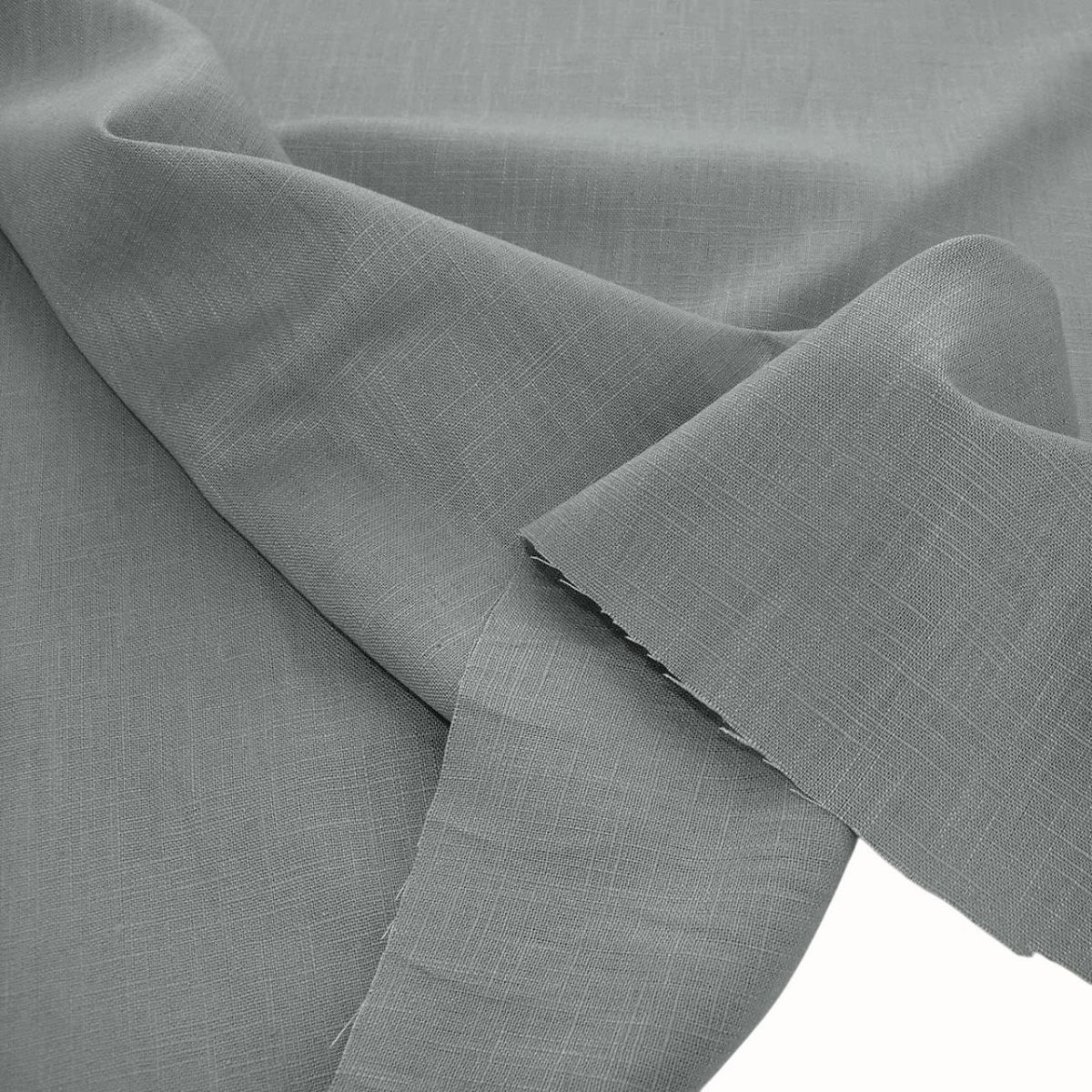 weiches Leinen für Kleid Rock Hose Jacke vorgewaschener Leinenstoff Meterware - Grau weiches Leinen für Kleid Rock Hose Jacke vorgewaschener Leinenstoff Meterware - Grau